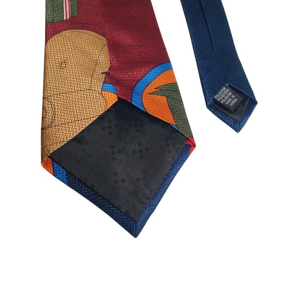 Vintage Disney Mickey Unlimited Goofy Christmas Necktie Holiday Gift Dad Cartoon - Picture 5 of 5